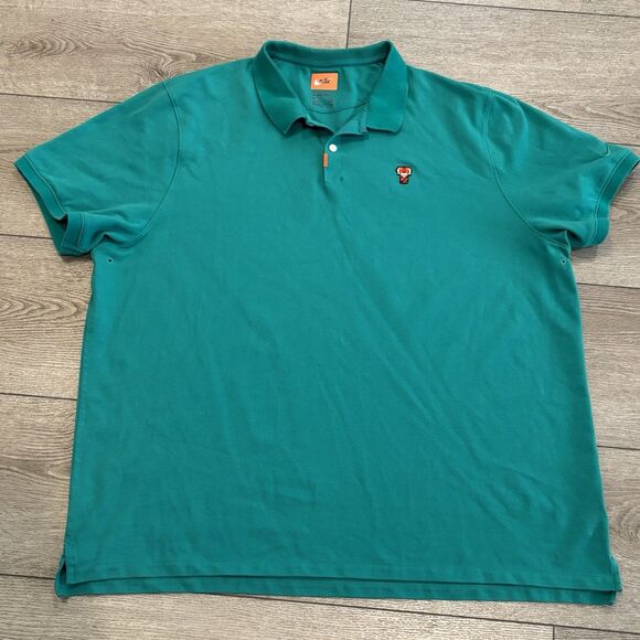 Nike Tiger Woods Polo Shirt Mens XXL Dri Fit Frank Logo Masters Performance - Picture 2 of 7